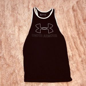 Black & white under armour tank XS fits like S-M